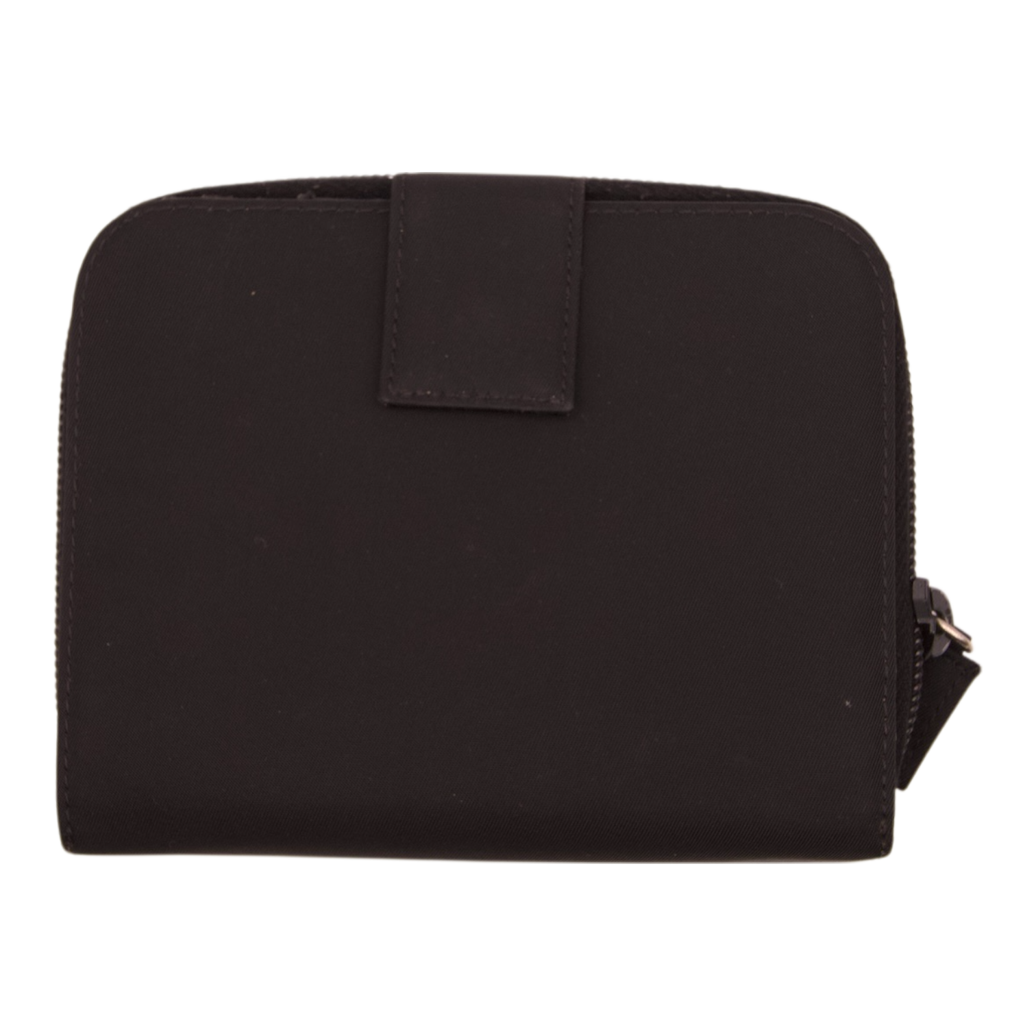 Prada Zip Wallet Black Nylon