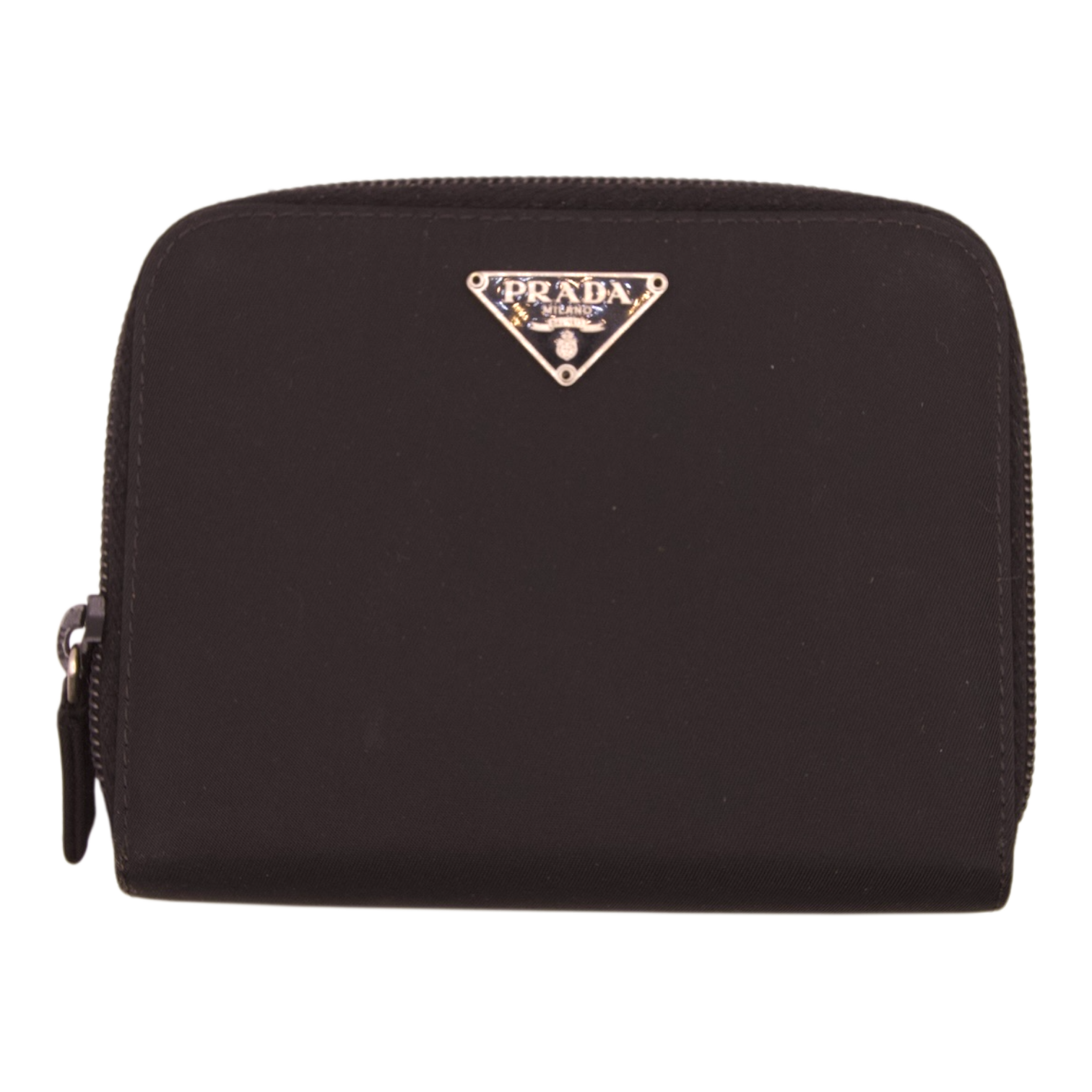 Prada Zip Wallet Black Nylon