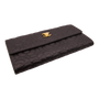 Chanel Camellia Embossed Flap Wallet Caviar Leather Black