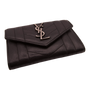 Saint Laurent Monogram Cassandre Envelope Wallet Black