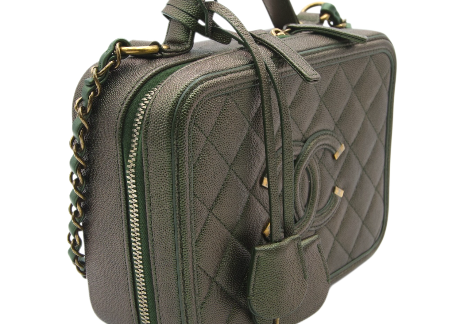 Chanel Filigree Iridescent Green