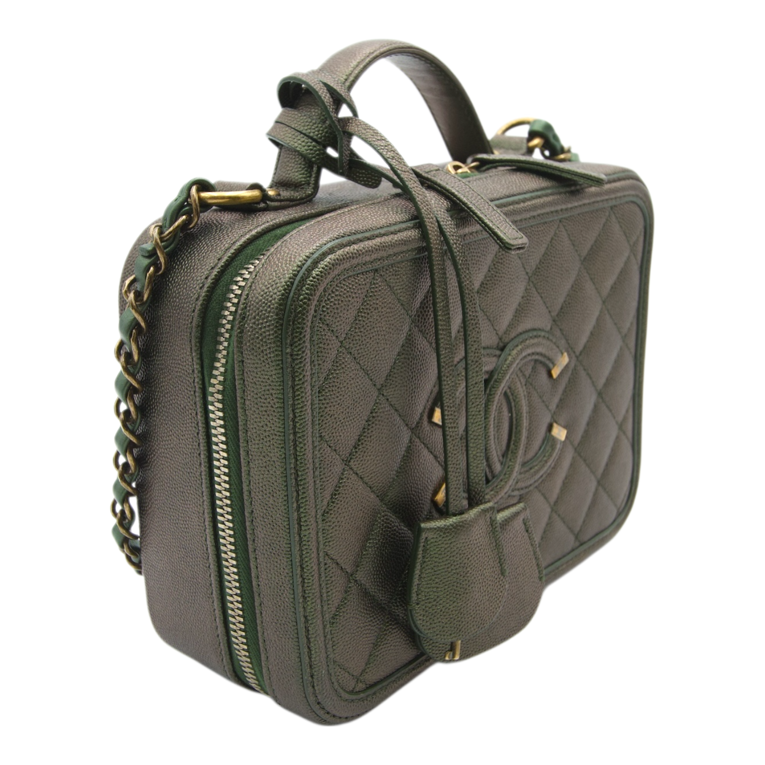Chanel Filigree Iridescent Green