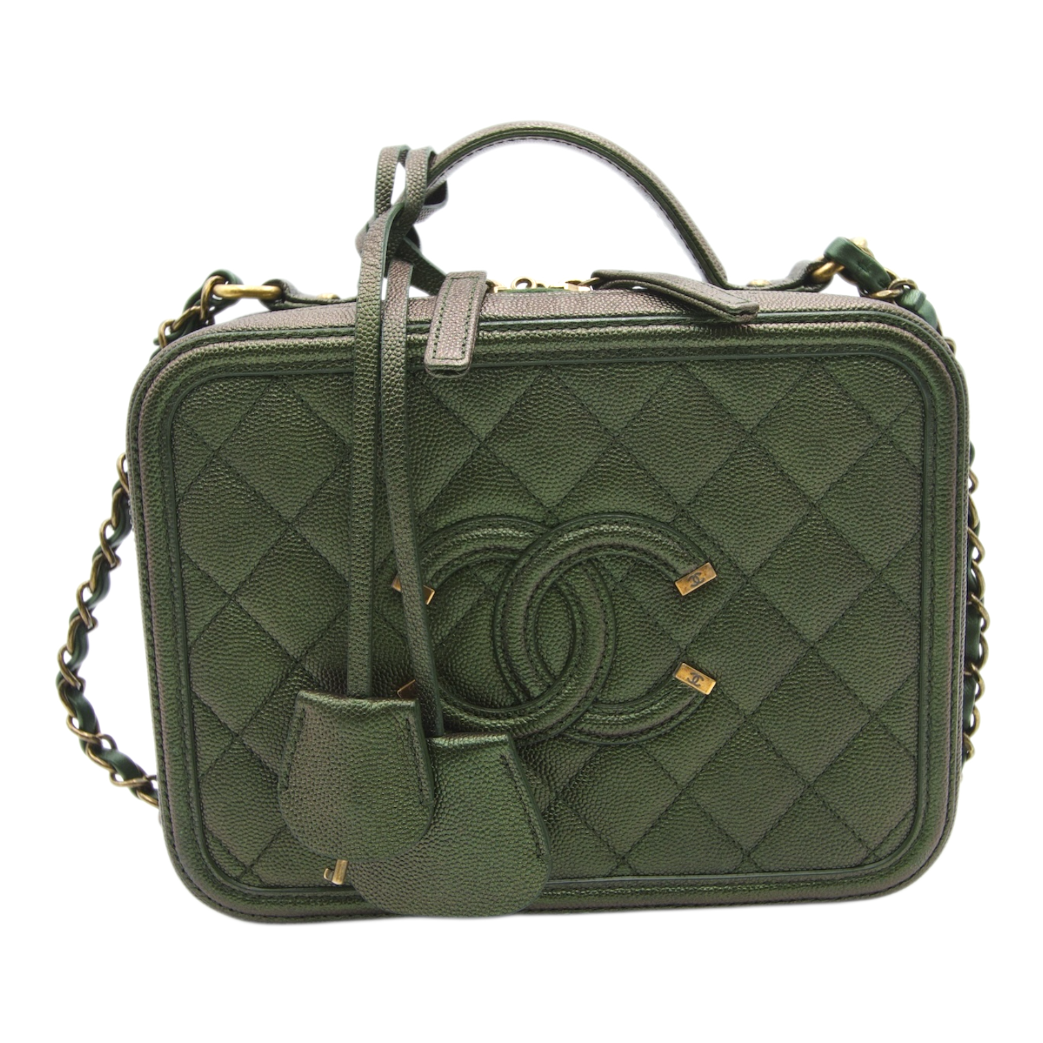 Chanel Filigree Iridescent Green