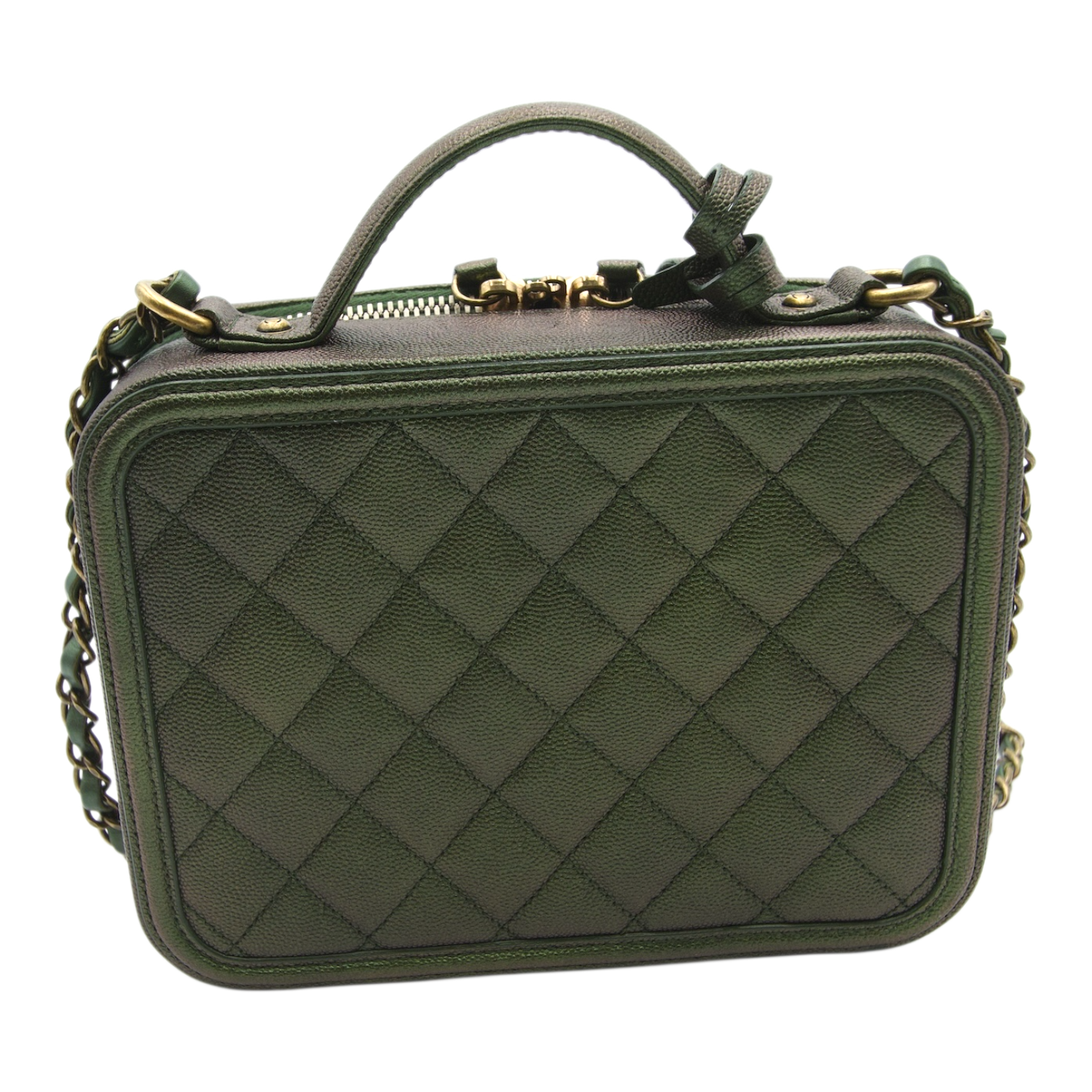 Chanel Filigree Iridescent Green