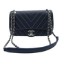 Chanel Chevron Studded Flap Bag Medium