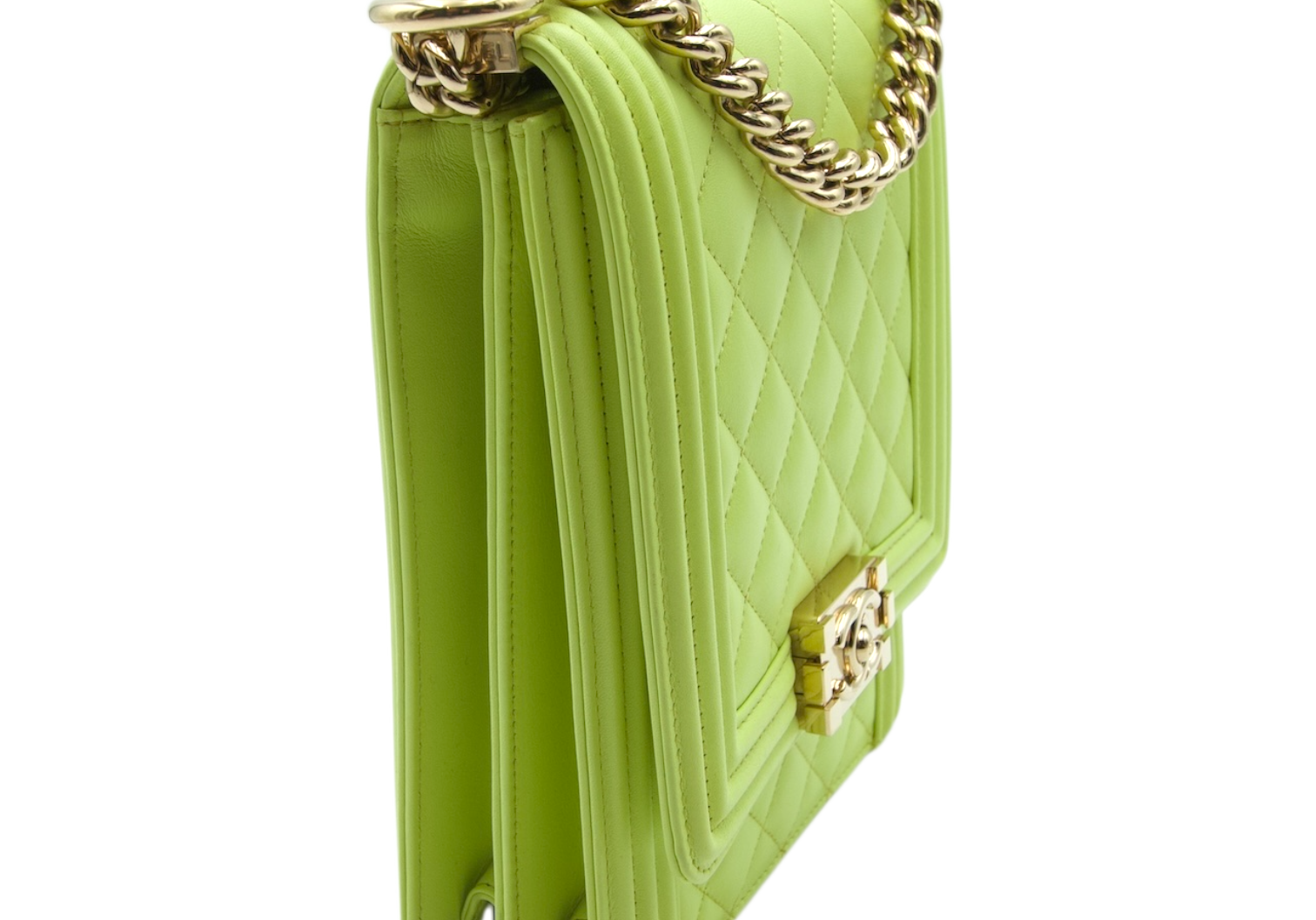 Chanel North South Bag Lime Green