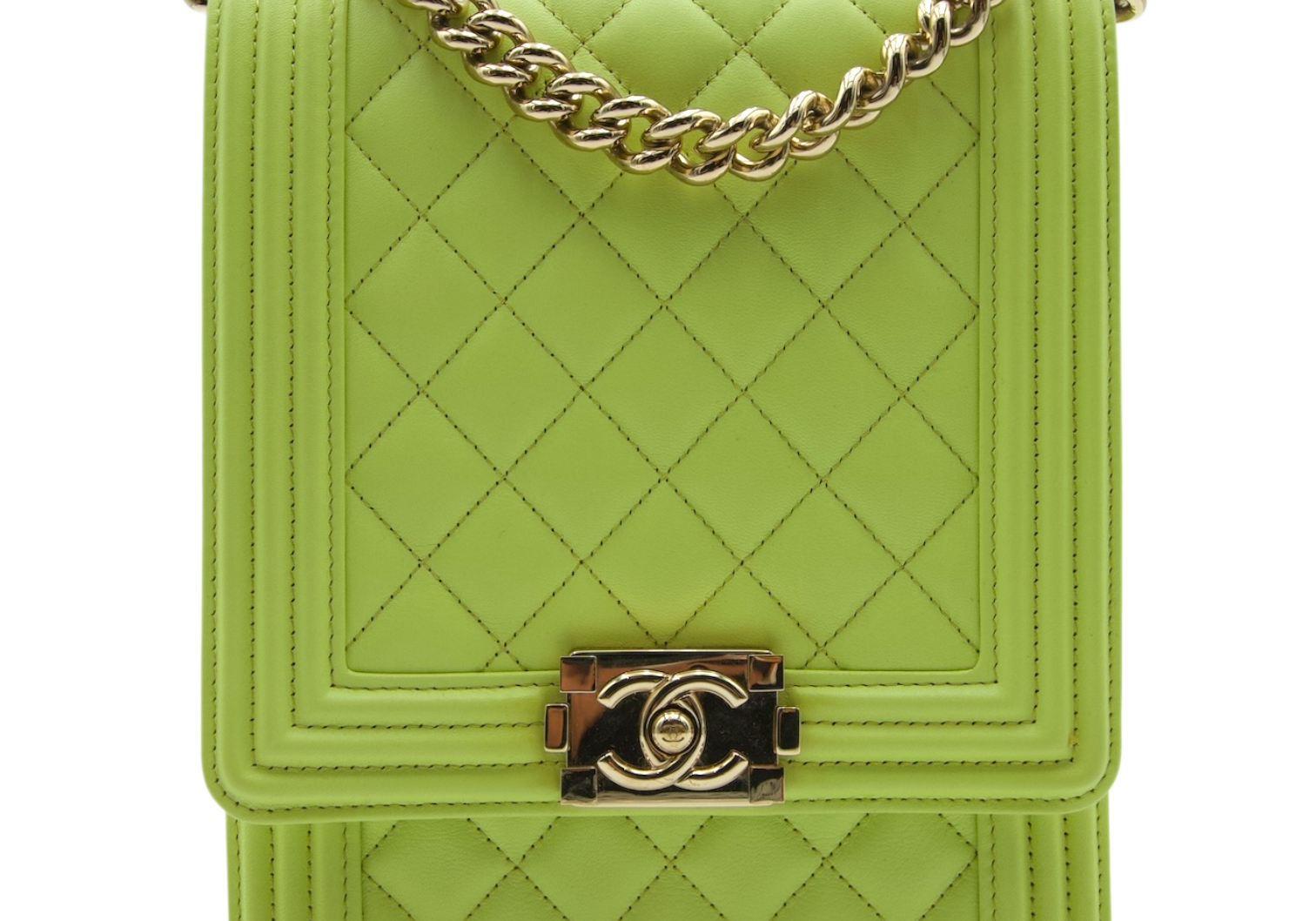 Chanel North South Bag Lime Green