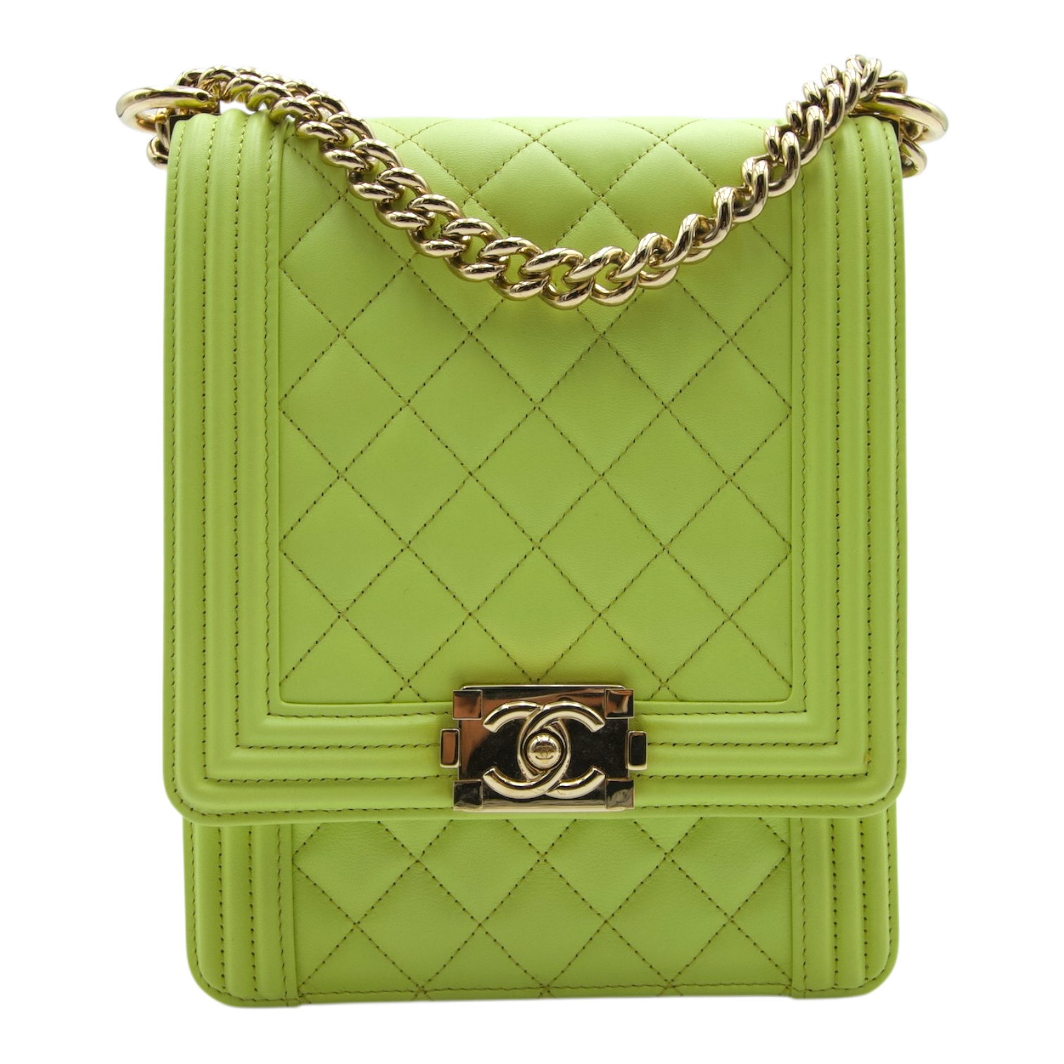 Chanel North South Bag Lime Green