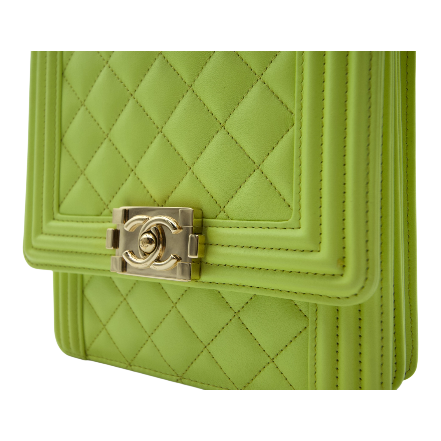 Chanel North South Bag Lime Green