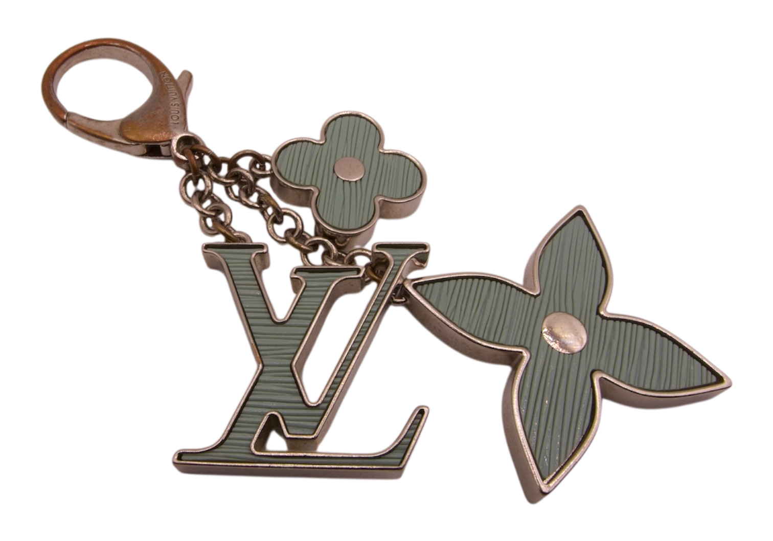 Louis Vuitton Monogram Flower LV Logo Key Holder