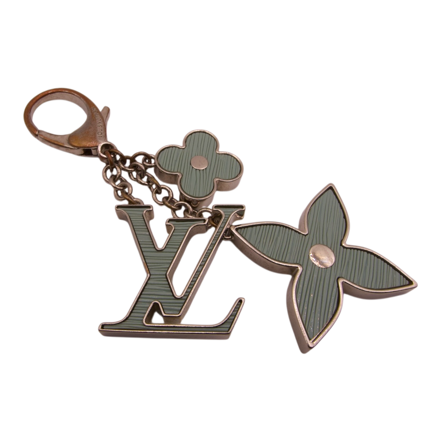 Louis Vuitton Monogram Flower LV Logo Key Holder