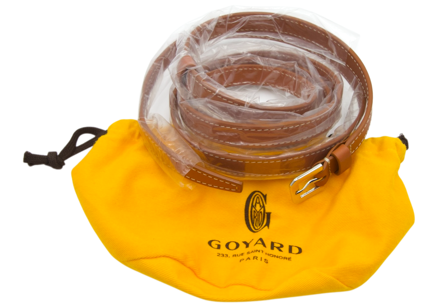 Goyard Leather Belt Tan