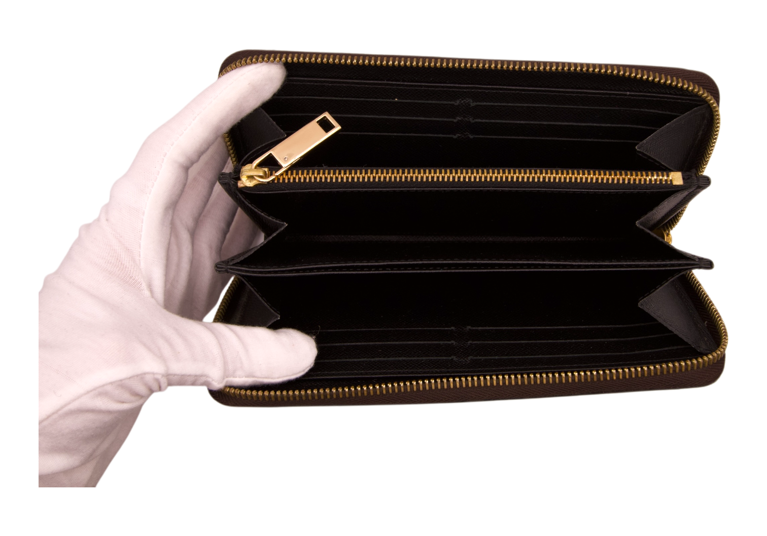 Louis Vuitton Giant Monogram Zippy Wallet Caramel Brown