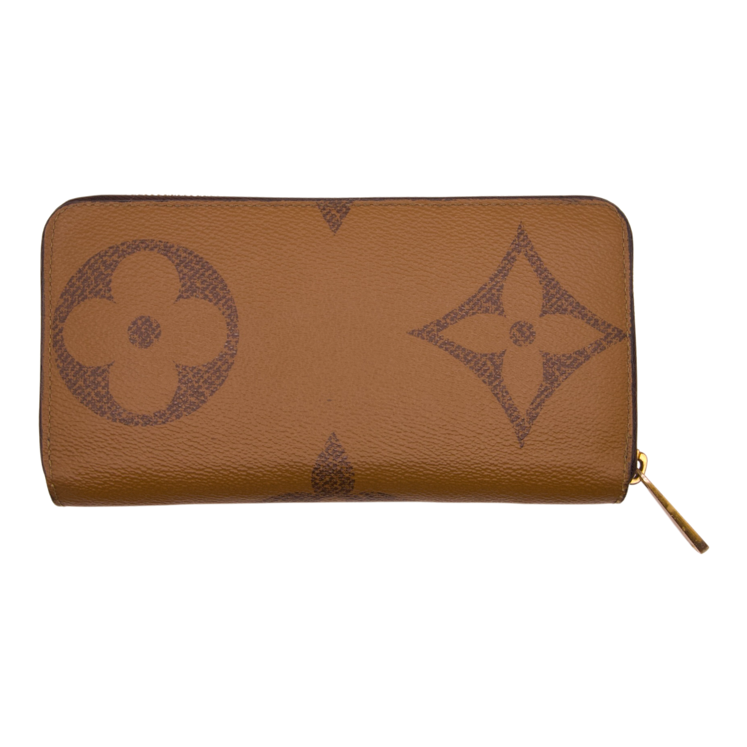 Louis Vuitton Giant Monogram Zippy Wallet Caramel Brown