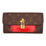 Louis Vuitton Monogram LV padlock Wallet Red