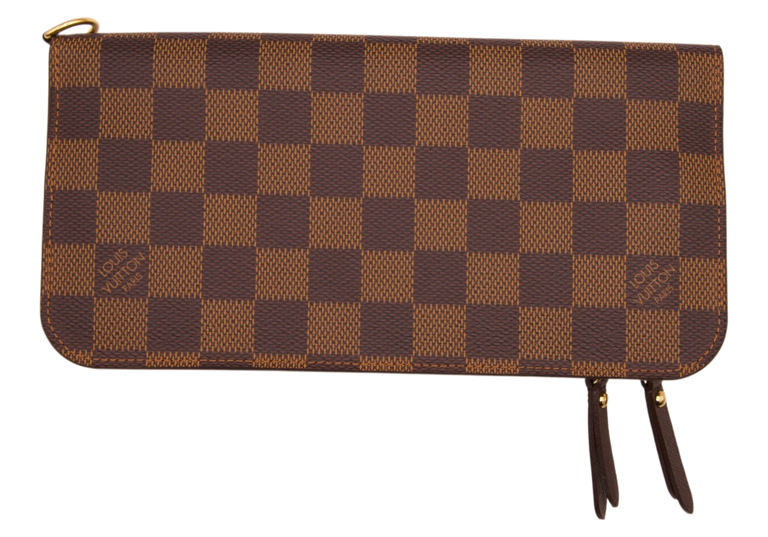 Louis Vuitton Damier Ebene Zippy Card Organizer (Initials on Wallet)