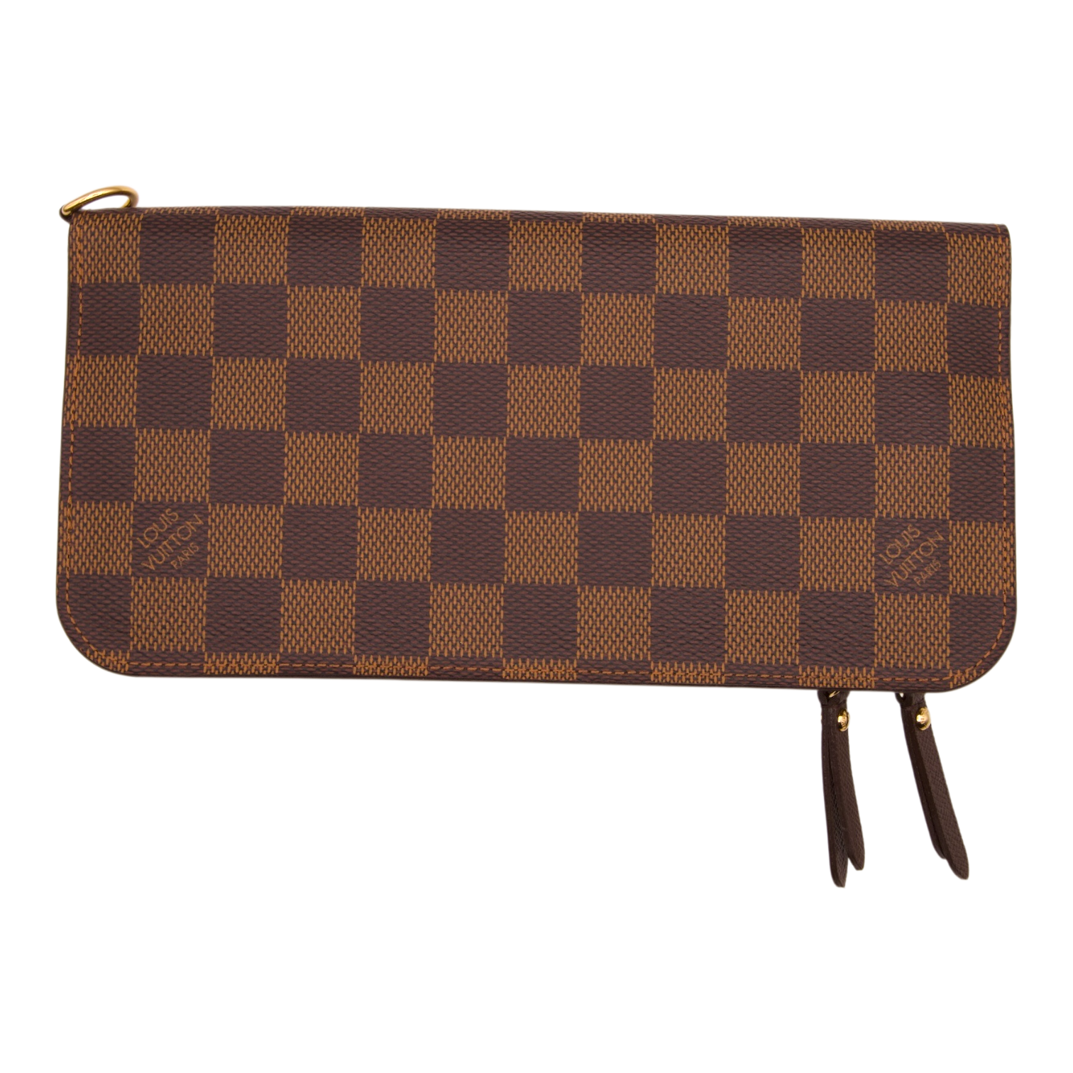 Louis Vuitton Damier Ebene Zippy Card Organizer (Initials on Wallet)