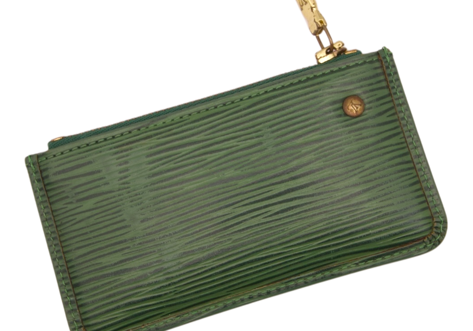 Louis Vuitton Green Epi Leather Zip Pouch