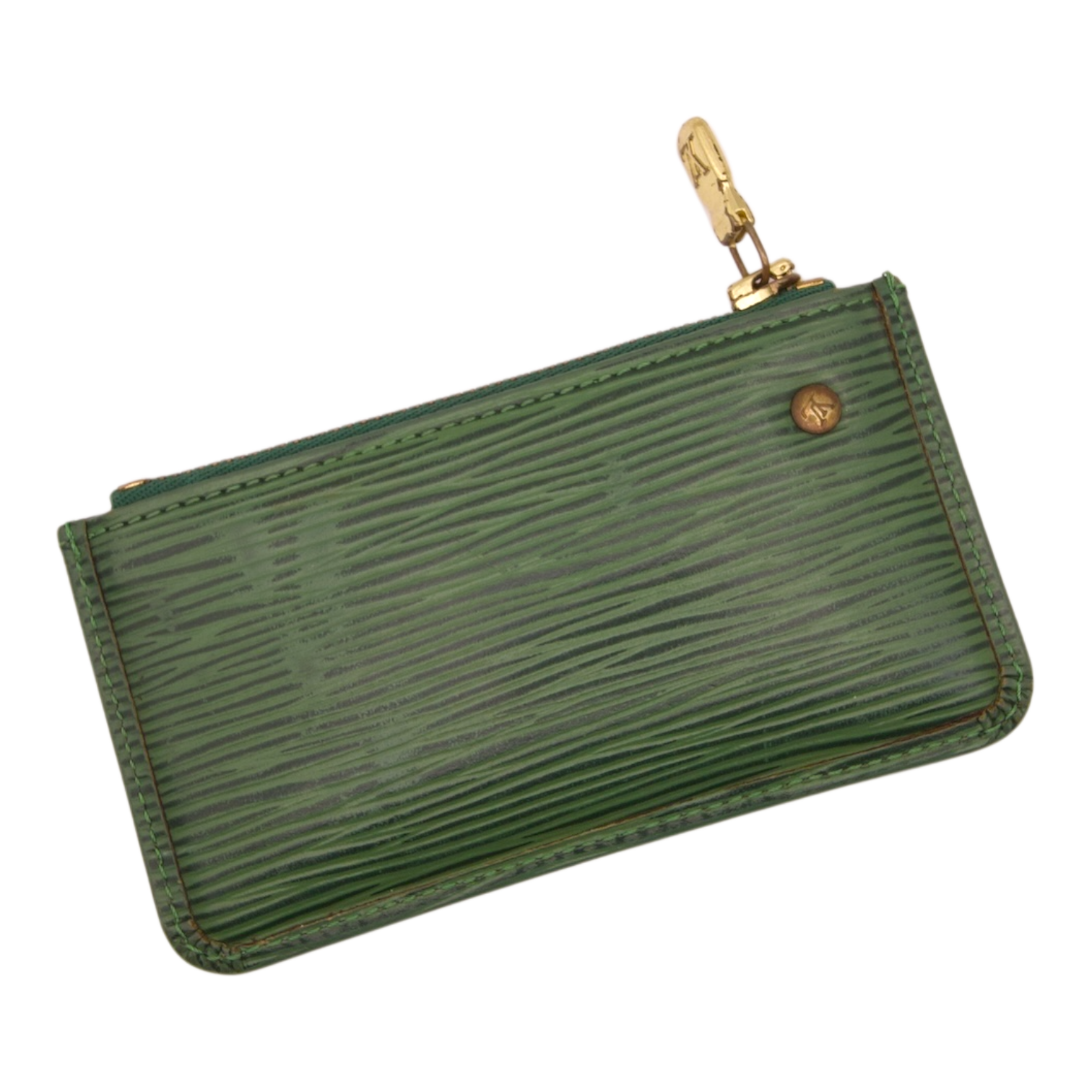 Louis Vuitton Green Epi Leather Zip Pouch