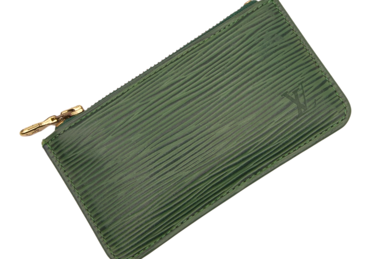 Louis Vuitton Green Epi Leather Zip Pouch