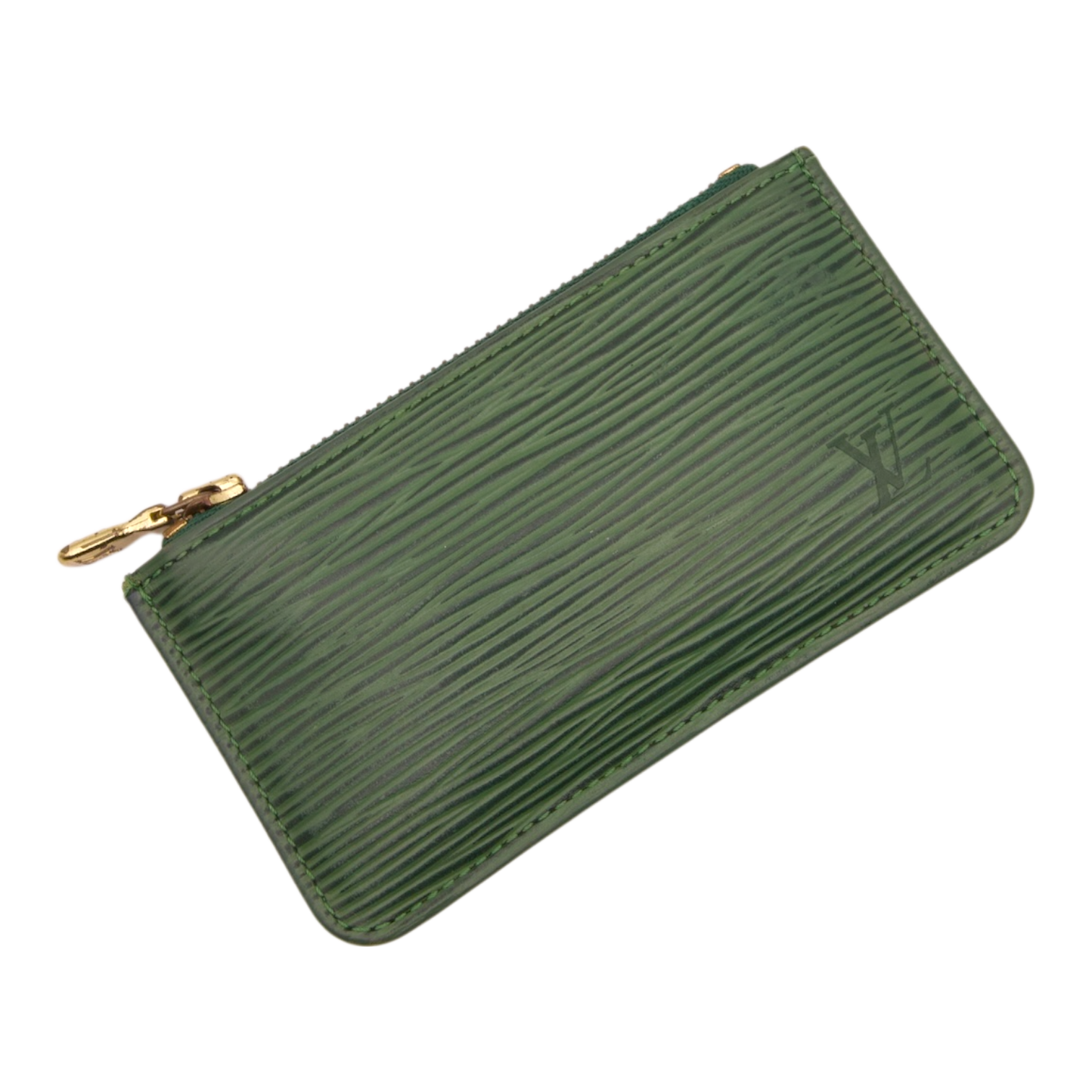 Louis Vuitton Green Epi Leather Zip Pouch