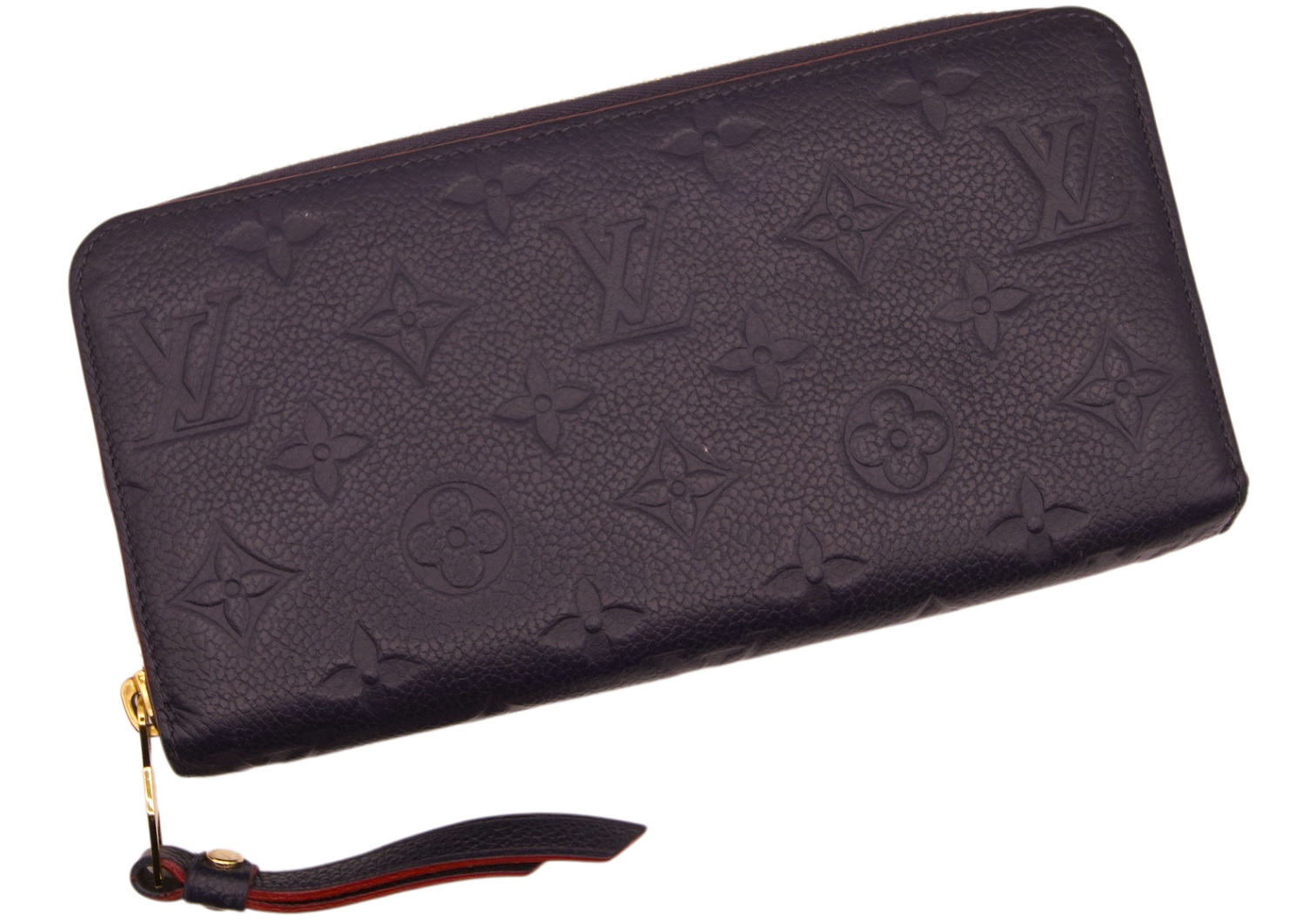 Louis Vuitton navy Monogram Empreinte Zippy Wallet