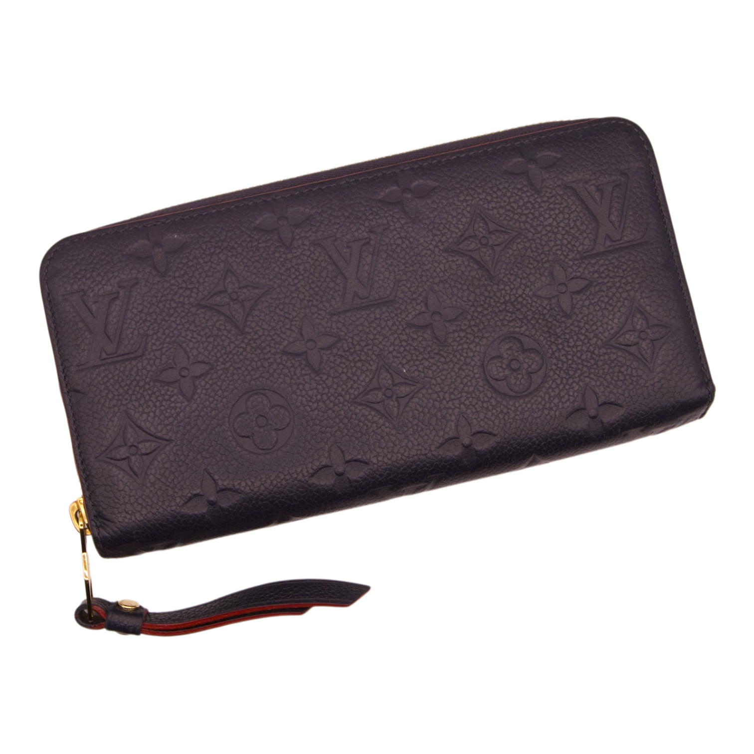 Louis Vuitton navy Monogram Empreinte Zippy Wallet