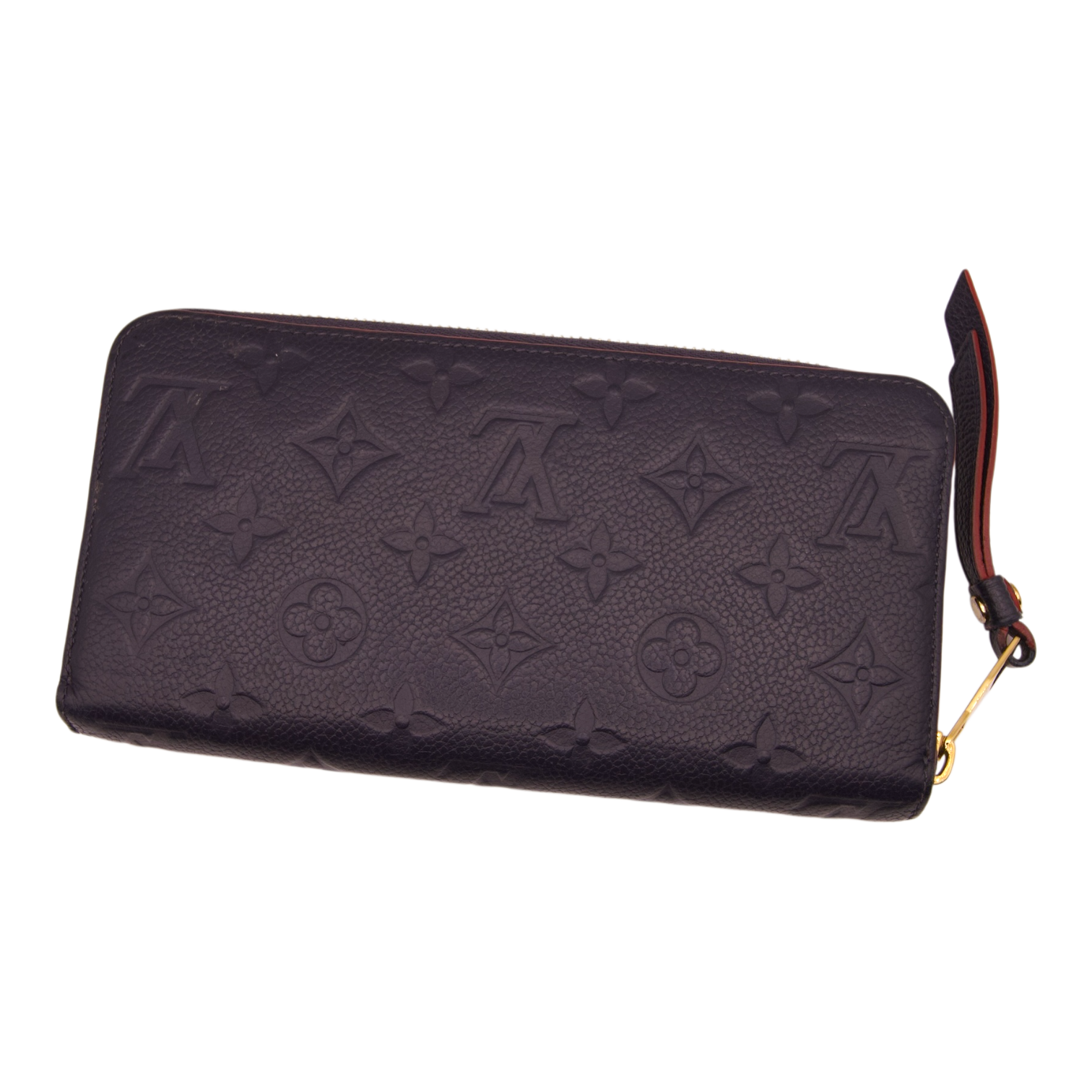 Louis Vuitton navy Monogram Empreinte Zippy Wallet