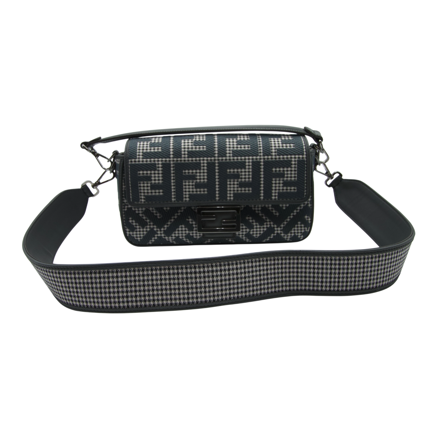 Fendi Zucca Baguette Canvas Grey