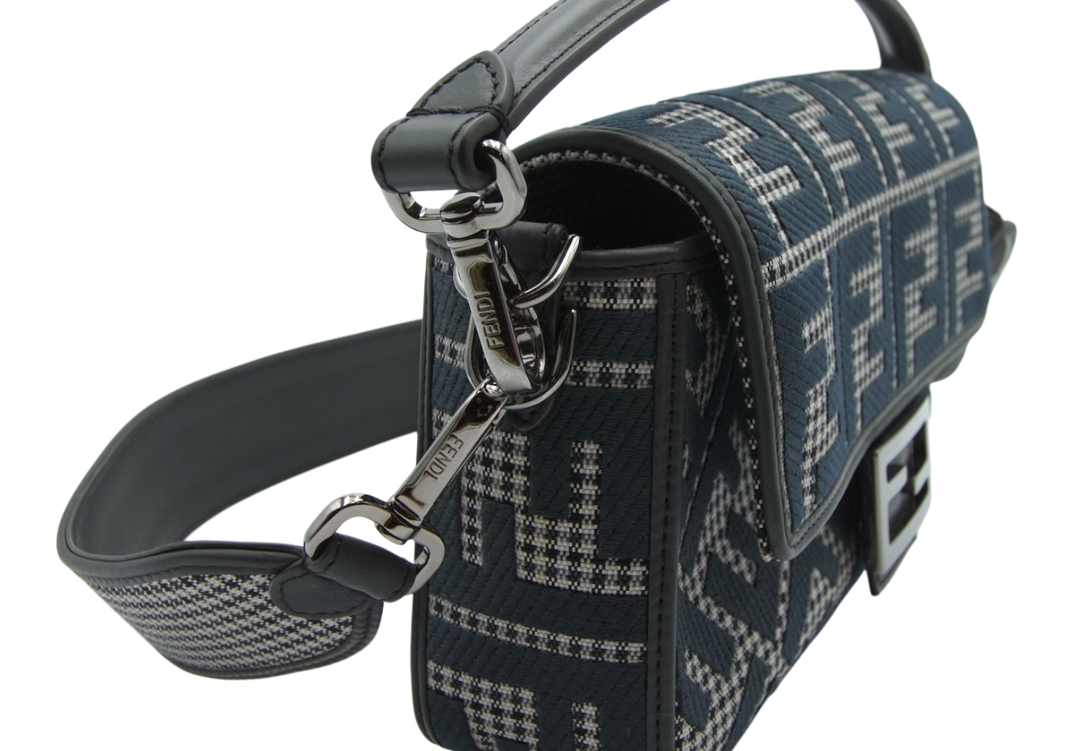 Fendi Zucca Baguette Canvas Grey