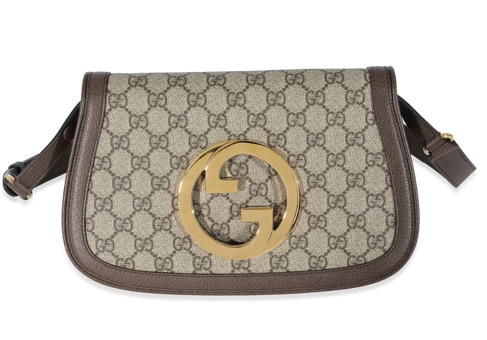 Gucci Blondie Small Shoulder Bag Brown Leather