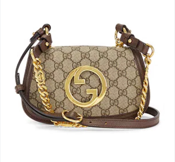 Gucci Blondie Small Shoulder Bag Brown Leather