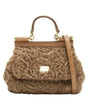 Dolce & Gabbana Mini Sicily Fur Crossbody Bag