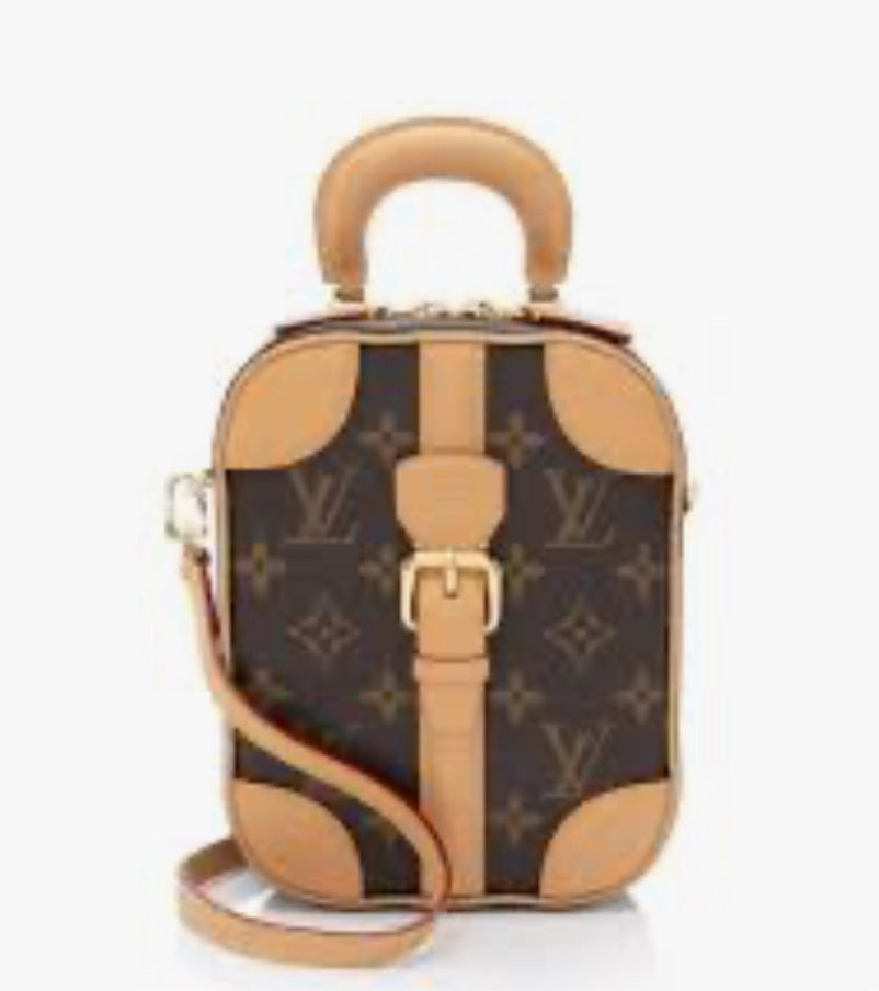 Louis Vuitton Vallisette Vertical Handbag Monogram Canvas