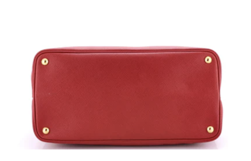Prada Cuir Double Tote Large Red Saffiano Leather