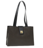 Celine Macadam Turn Lock Shoulder Bag Black Large Vintage