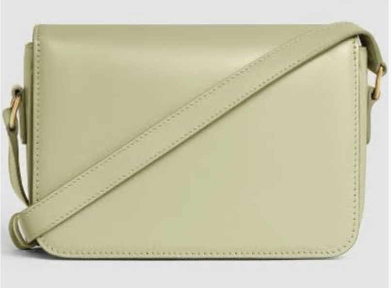 Celine Triomphe Teen Bag Green Smooth Calfskin
