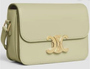 Celine Triomphe Teen Bag Green Smooth Calfskin