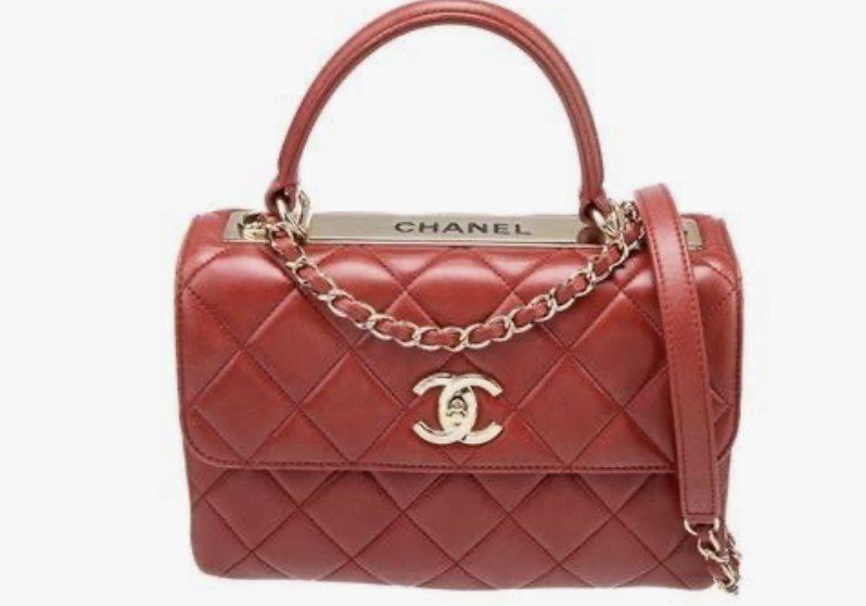 Chanel Trendy CC Flap Bag Tomato Red Lambskin