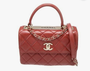Chanel Trendy CC Flap Bag Tomato Red Lambskin