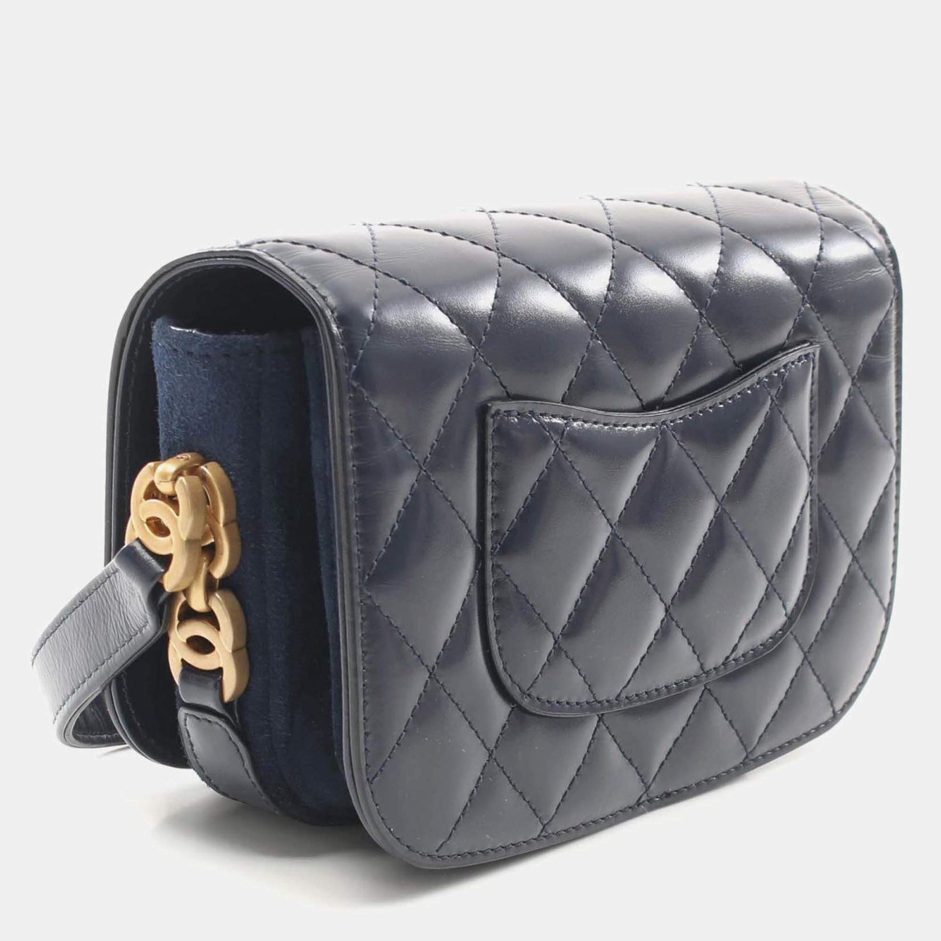 Chanel Paris Le19m My Sweet CC Flap Bag Blue