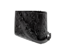 Dior Lady Dior Mini Black Bi-Leather Cannage