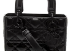 Dior Lady Dior Mini Black Bi-Leather Cannage