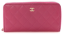 Chanel Caviar Bifold Wallet Bubblegum Pink