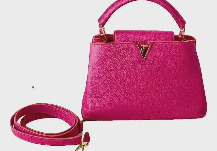 Louis Vuitton Capucines Bag Pink Leather Limited Edition