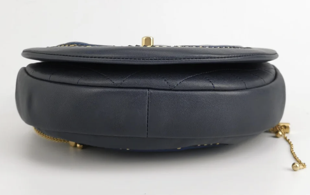 Chanel CC Two Way Shoulder Bag Blue