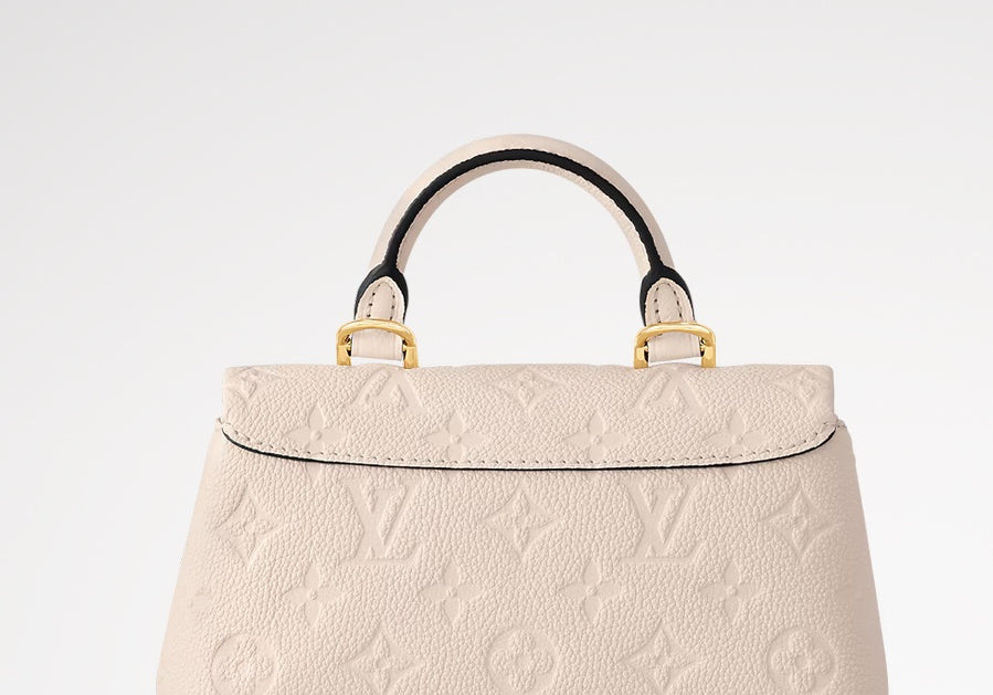 Louis Vuitton Small Madeline Empreinte Leather Cream