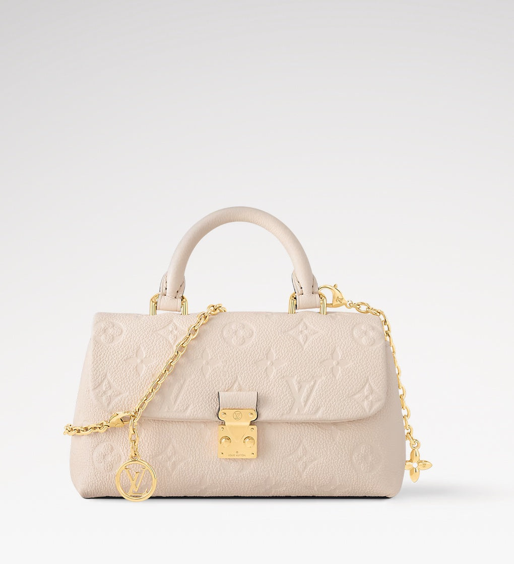 Louis Vuitton Small Madeline Empreinte Leather Cream