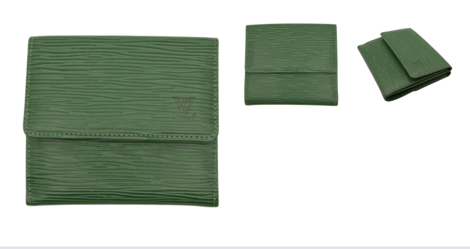 Louis Vuitton Saint-Cloud PM in Green Epi Purse and Wallet