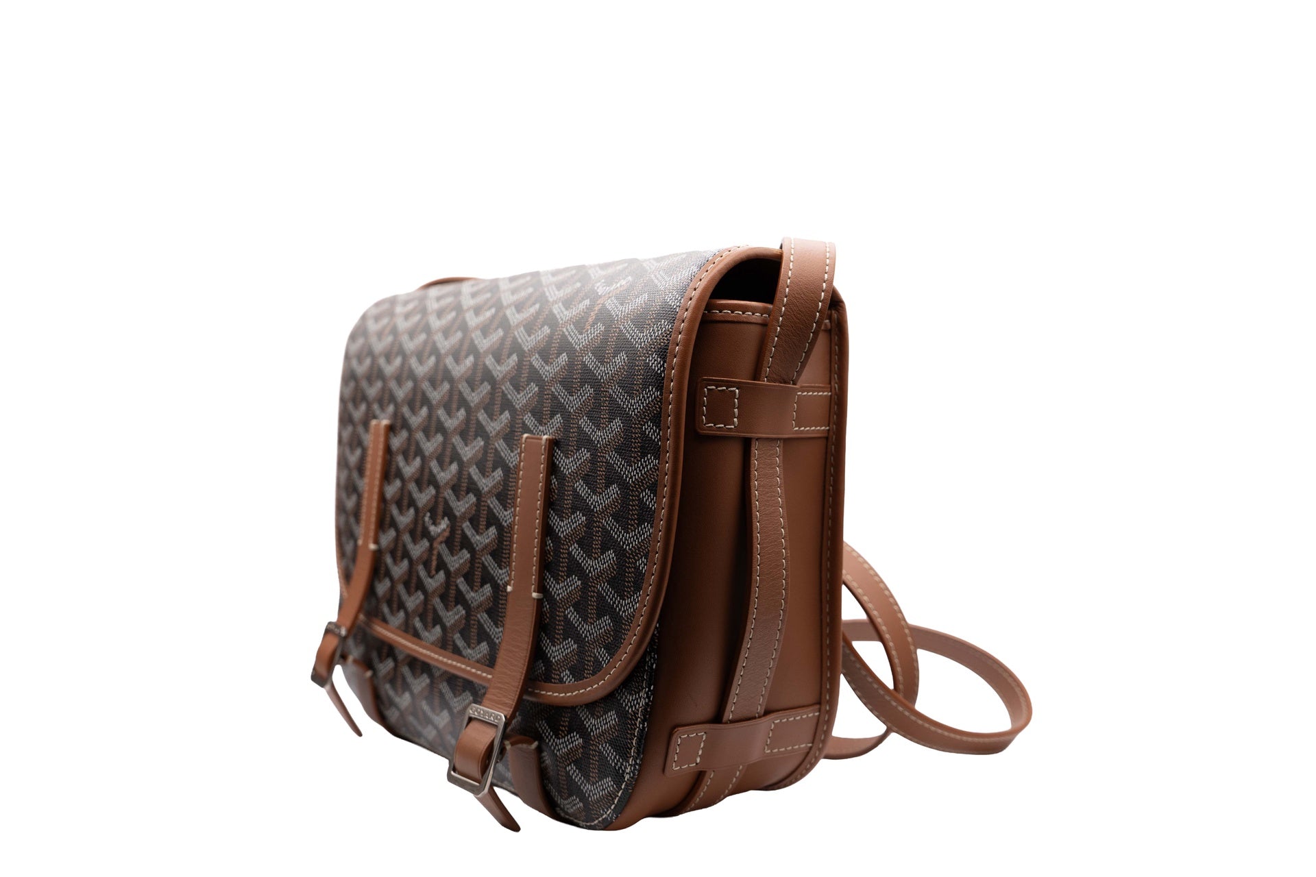 Goyardine Belvedere MM Saddle Bag